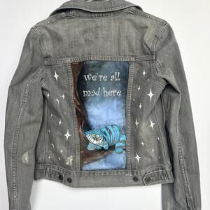 “We’re All Mad Here” Alice In Wonderland Old Navy Ratchet Jackets Sz Small